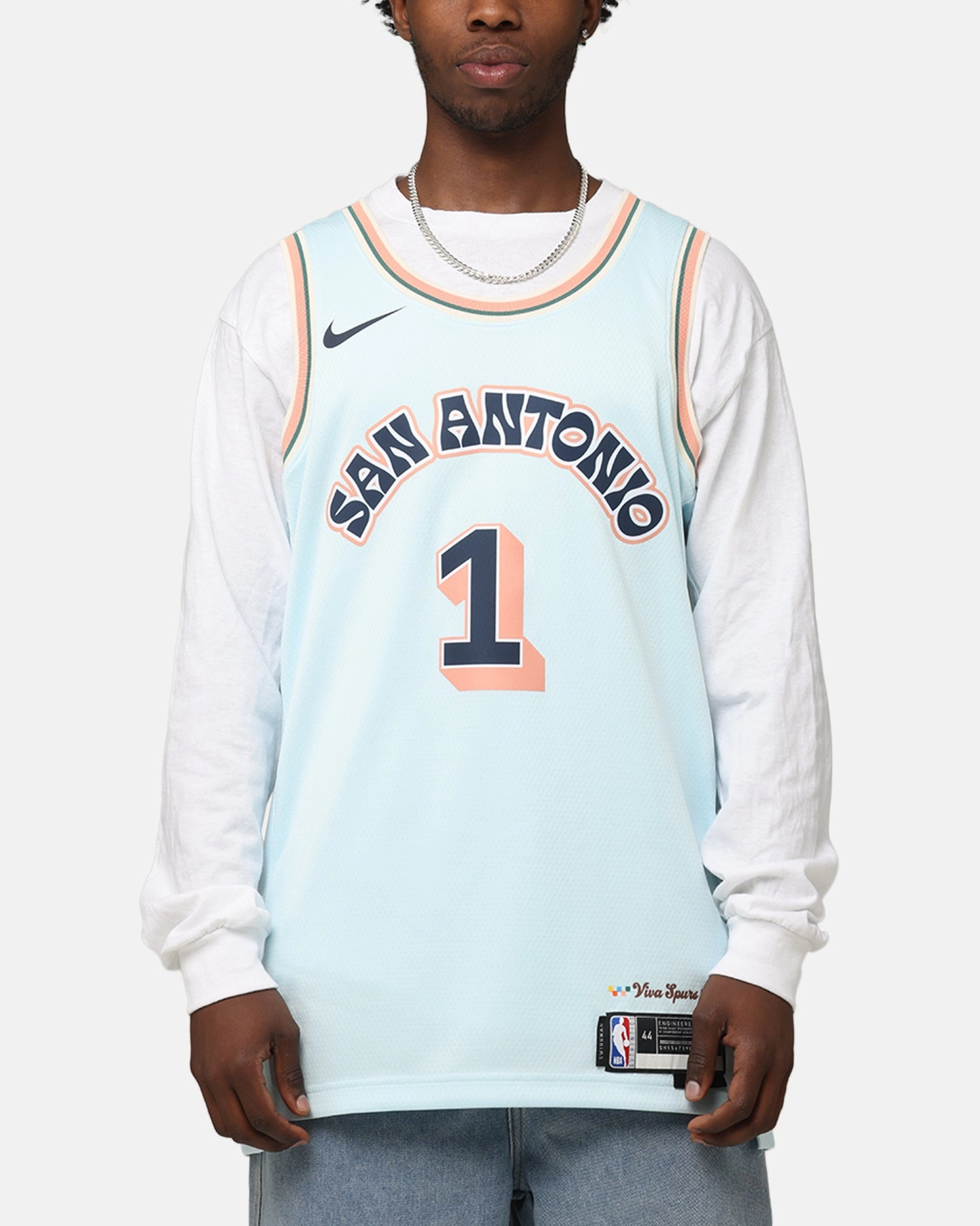 Nike Victor Wembanyama San Antonio Spurs #1 City Edition 2024/25 Nike Dri-Fit NBA Swingman Jersey Blue