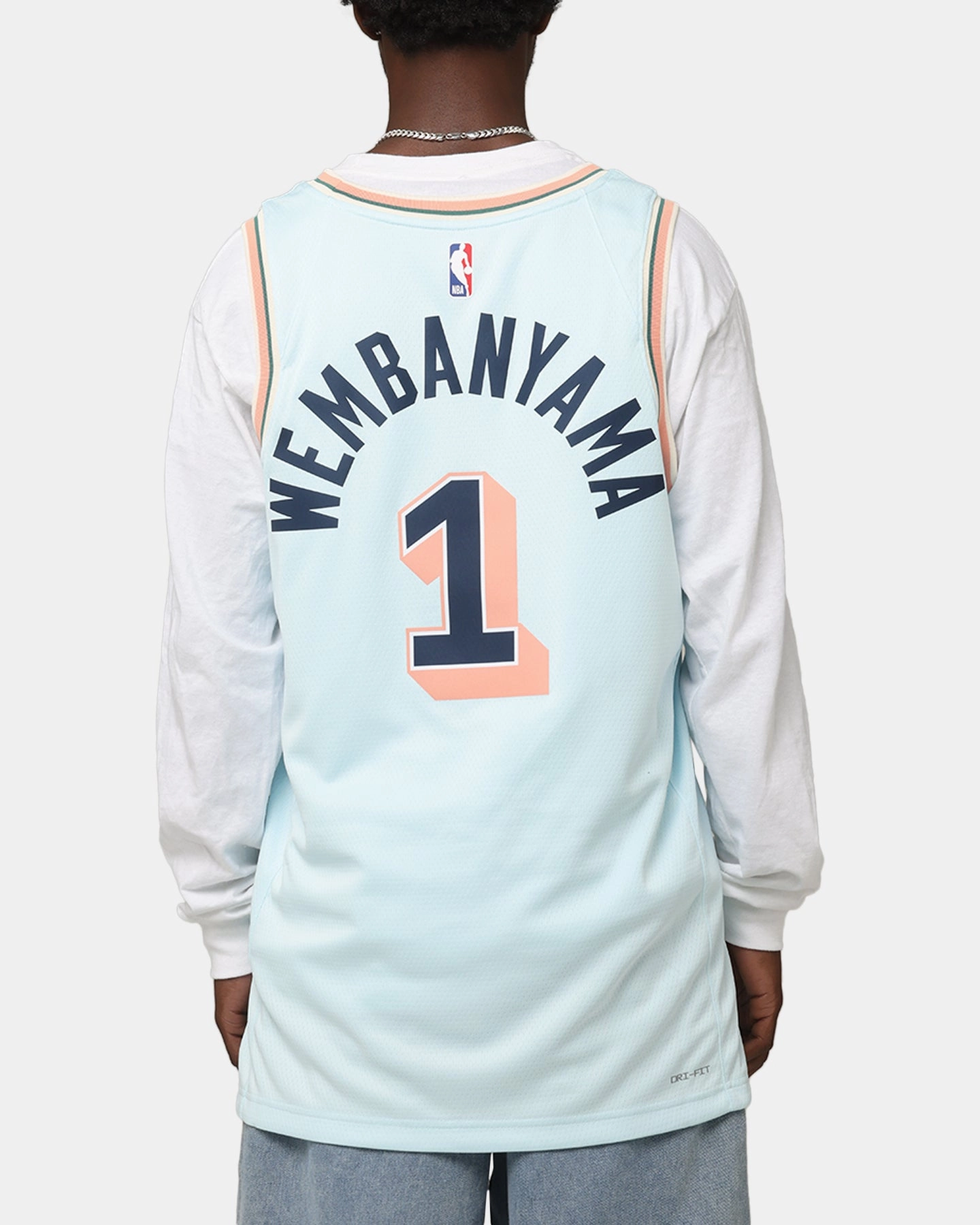 Nike Victor Wembanyama San Antonio Spurs #1 City Edition 2024/25 Nike Dri-Fit NBA Swingman Jersey Blue