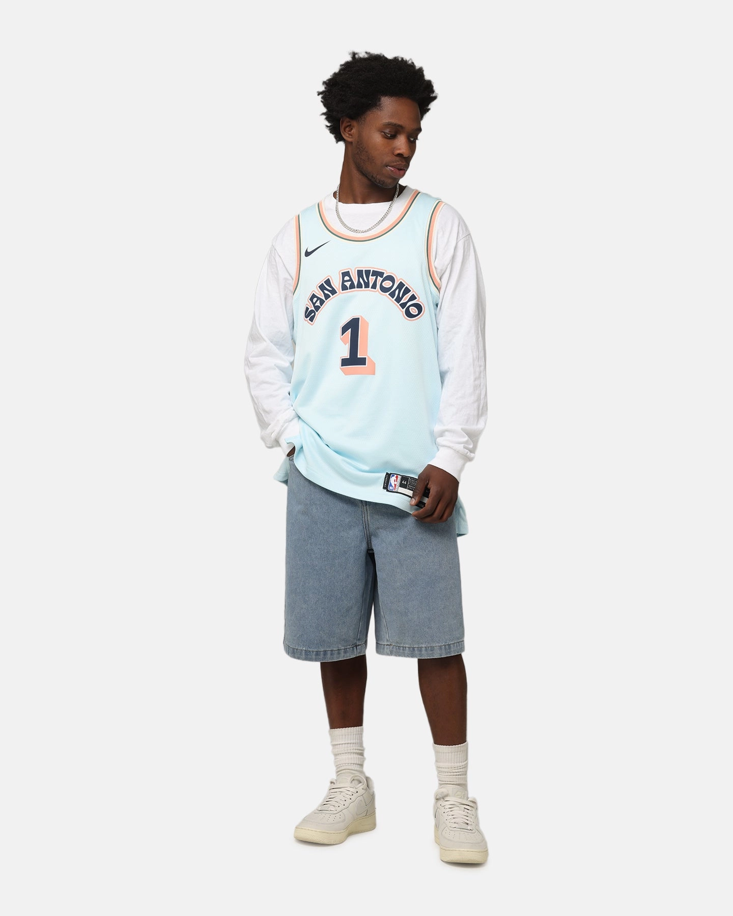 Nike Victor Wembanyama San Antonio Spurs #1 City Edition 2024/25 Nike Dri-Fit NBA Swingman Jersey Blue
