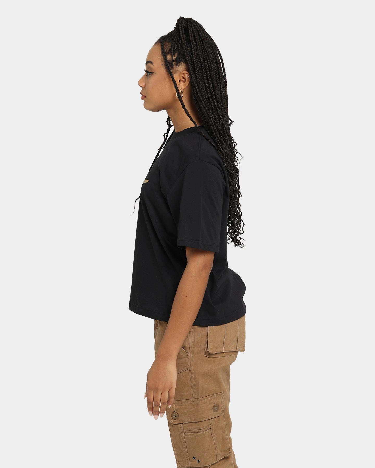 Nike Women's Sportswear Boxy T-Shirt Black/Metallic