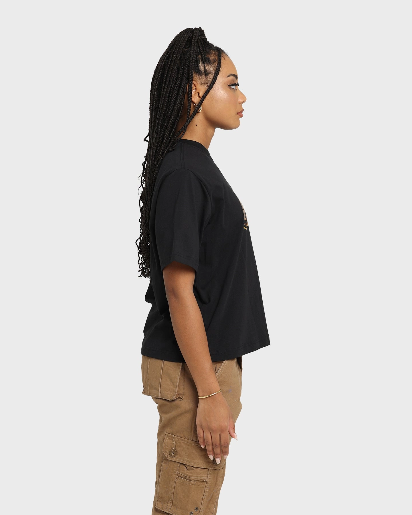 Nike Women's Sportswear Boxy T-Shirt Black/Metallic