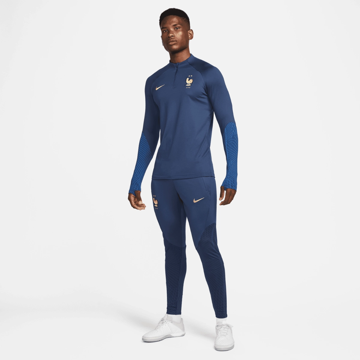 Pantalon d'entrainement Equipe de France 2022 - Bleu/Doré