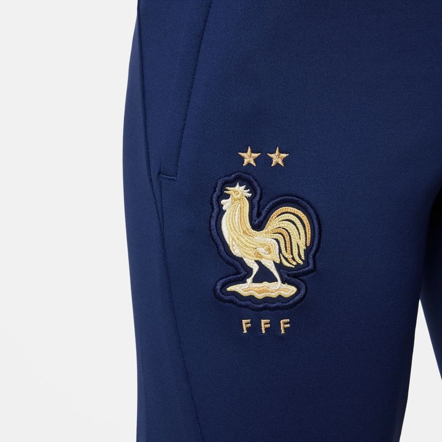 Pantalon d'entrainement Equipe de France Junior 2022 - Bleu/Doré