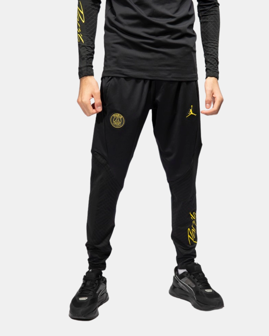 Pantalon d'entrainement PSG 2022/2023 - Noir/Jaune