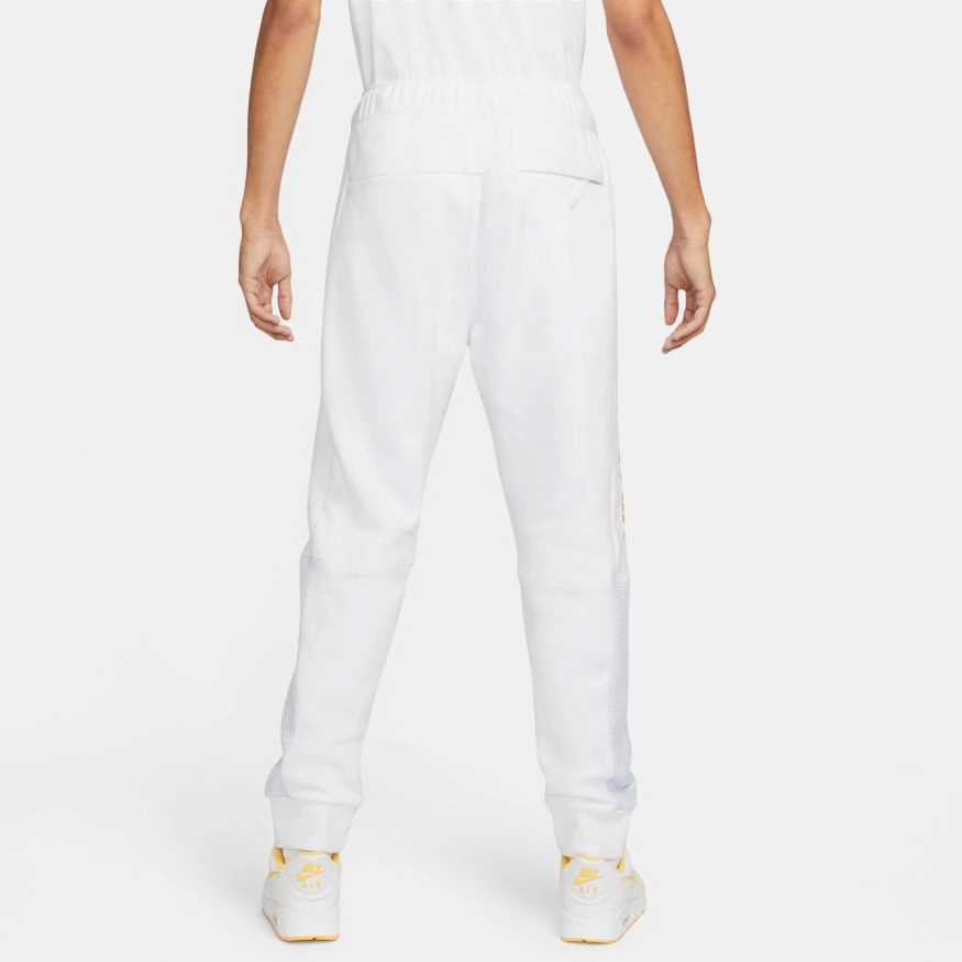 Pantalon Nike Air fleece brossé  - Blanc/Doré