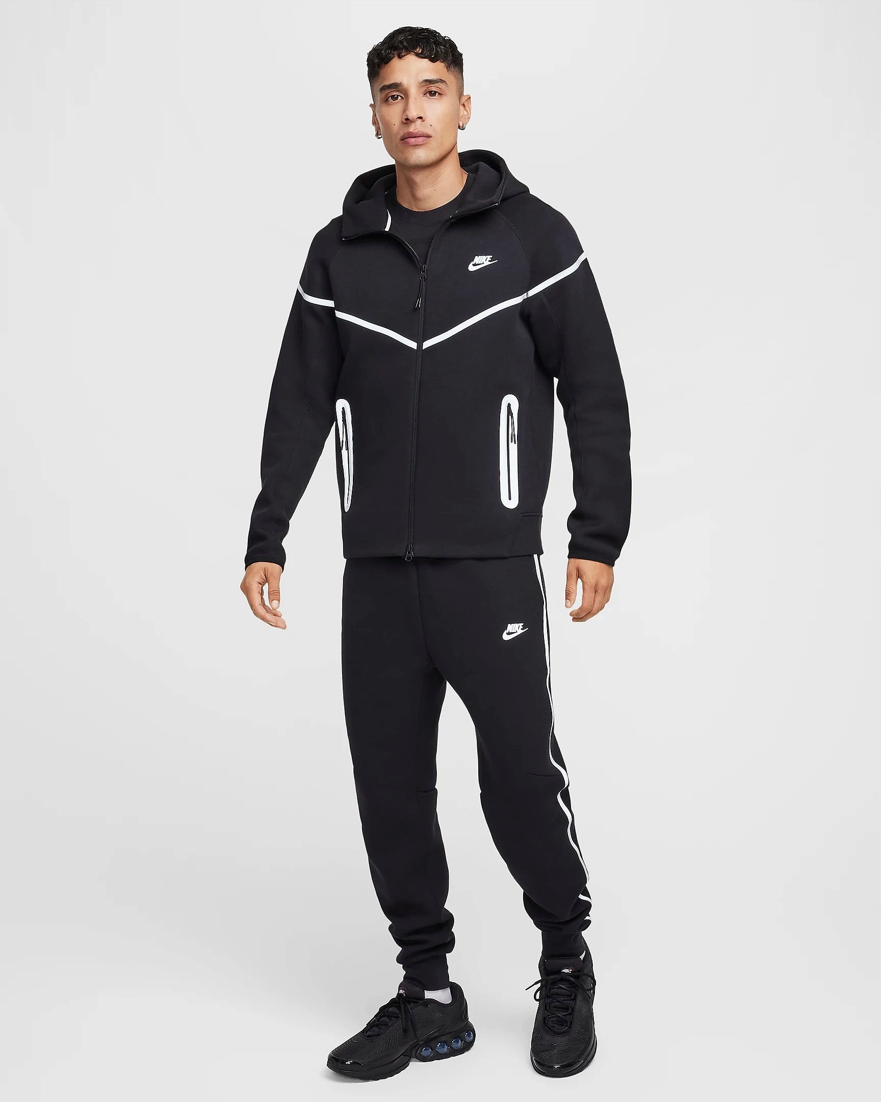 Pantalon Nike Tech Fleece - Noir/Argent