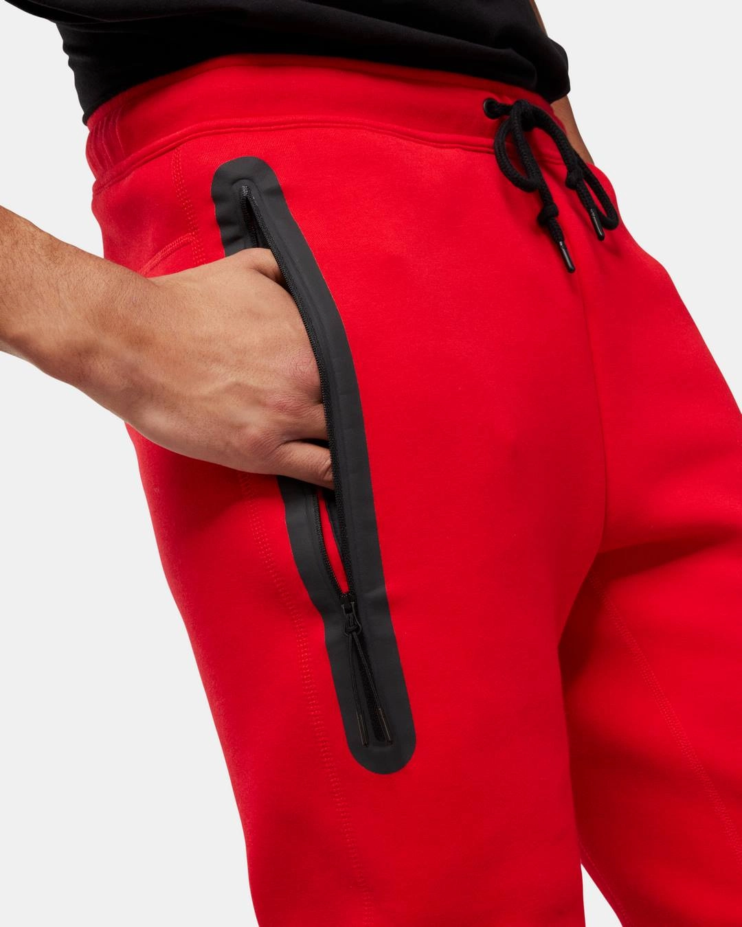 Pantalon Nike Tech Fleece - Rouge/Noir