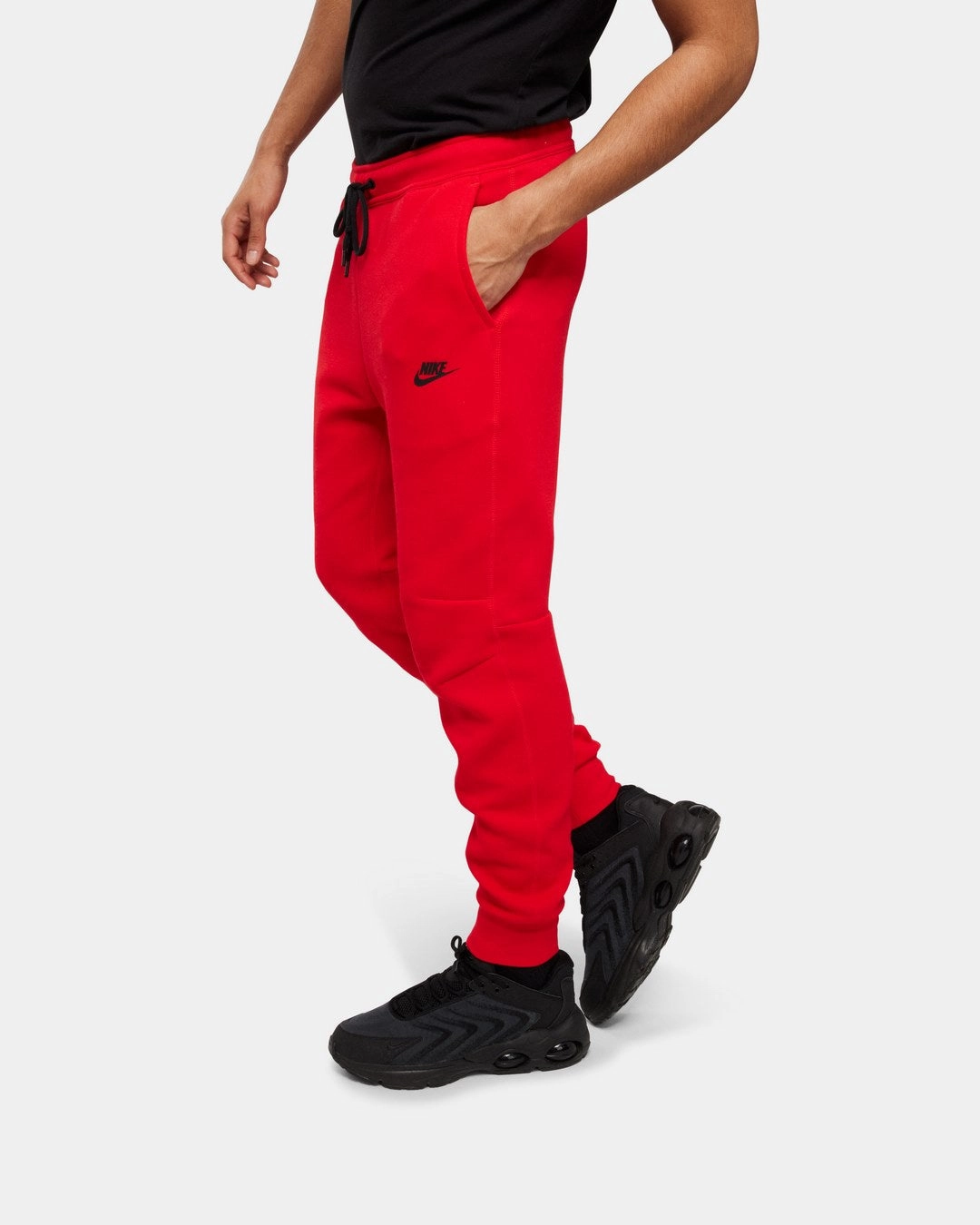 Pantalon Nike Tech Fleece - Rouge/Noir