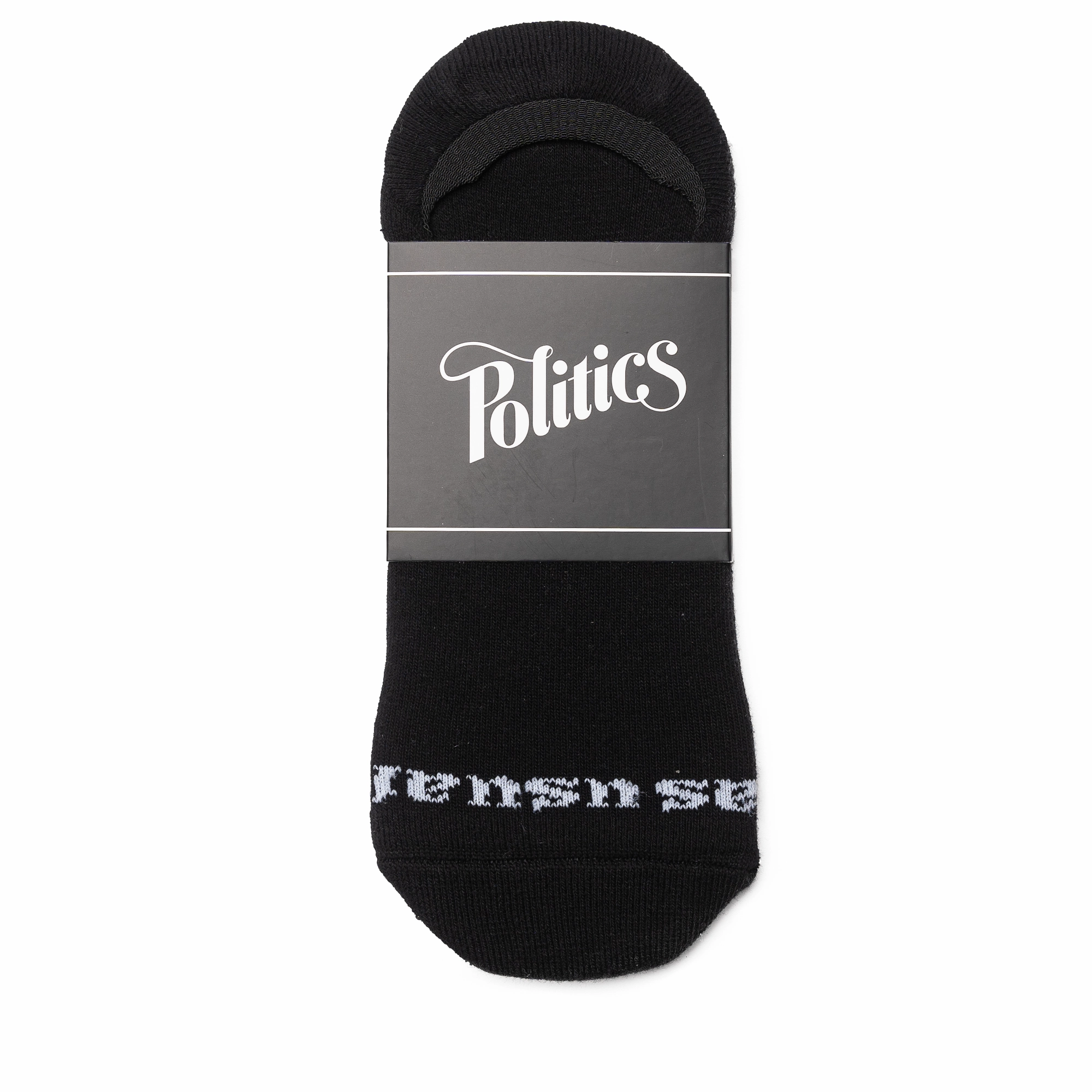 Politics No Show Socks - Black