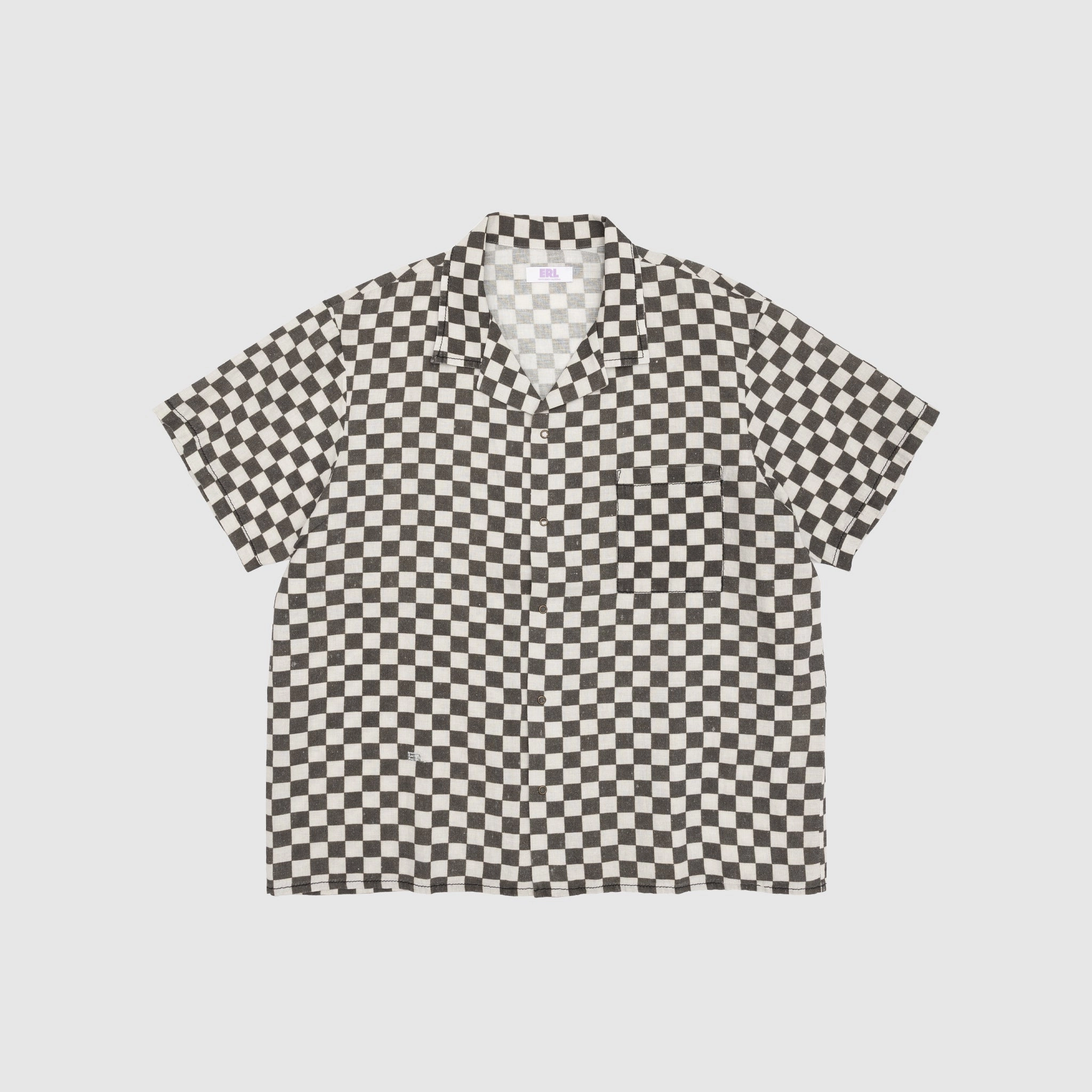 PRINTED HAWAIAN WOVEN SHIRT