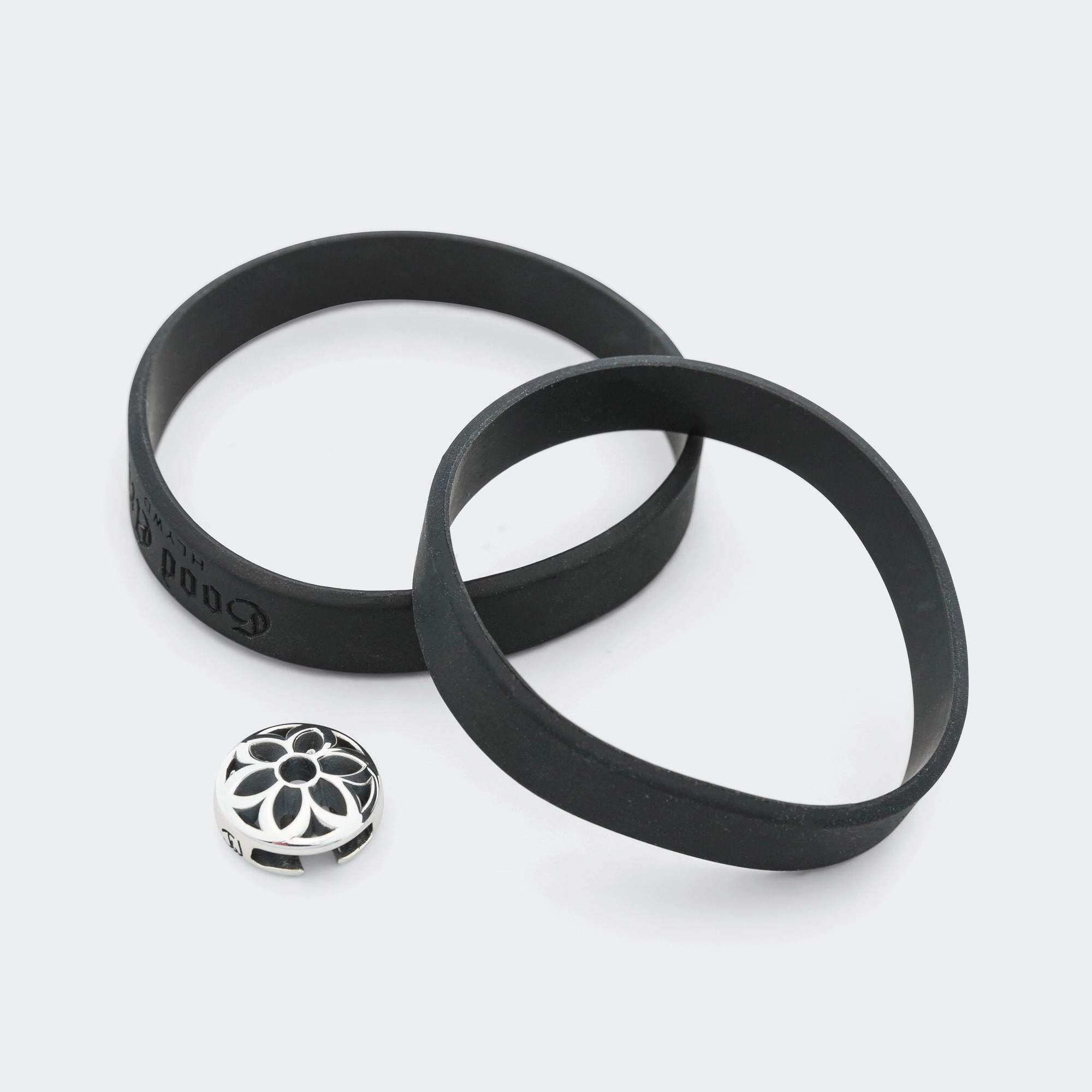 Rubber Biscuit - Rosette - 925 Silver