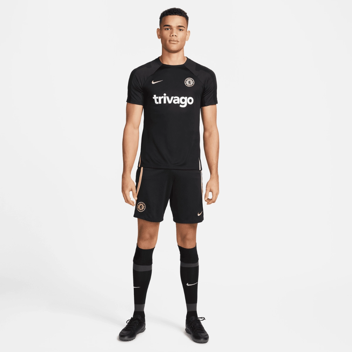 Short d'entrainement Chelsea 2022/2023 - Noir/Doré