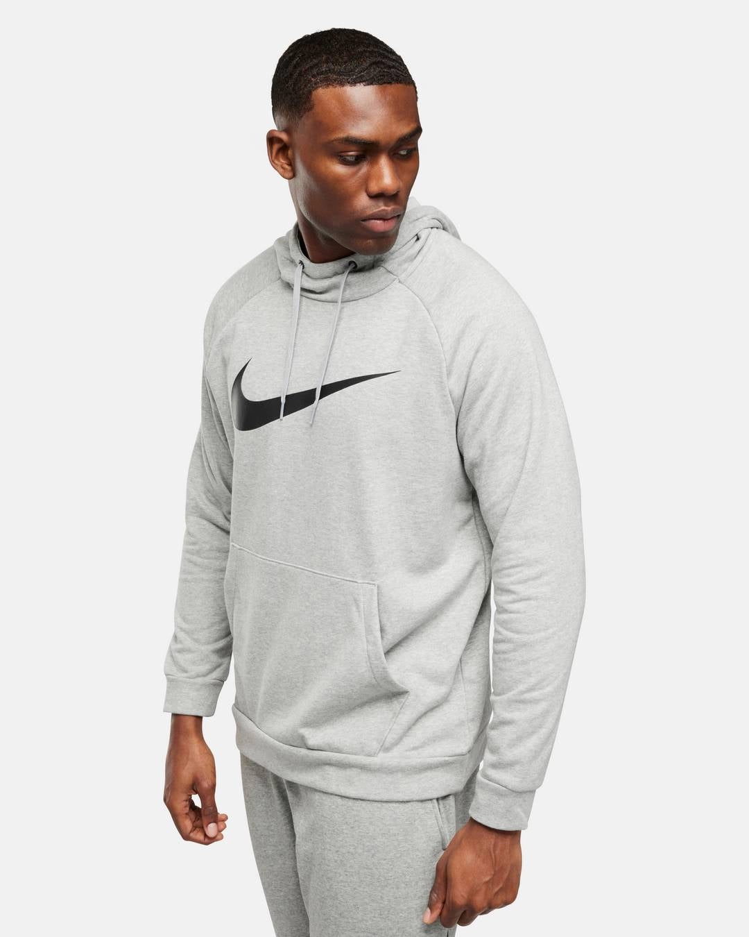 Sweat a capuche Nike Dry Graphic - Gris/Noir