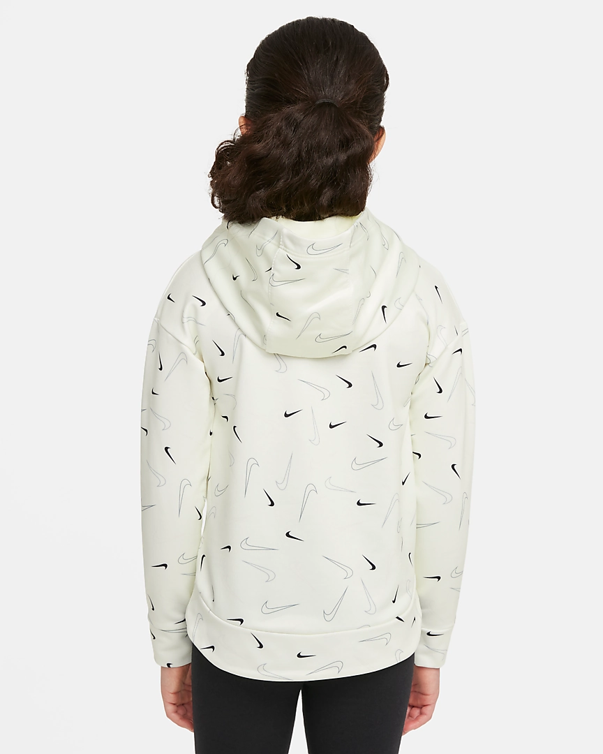 Sweat Capuche Nike Sportswear Swooshfetti Enfant Fille - Jaune