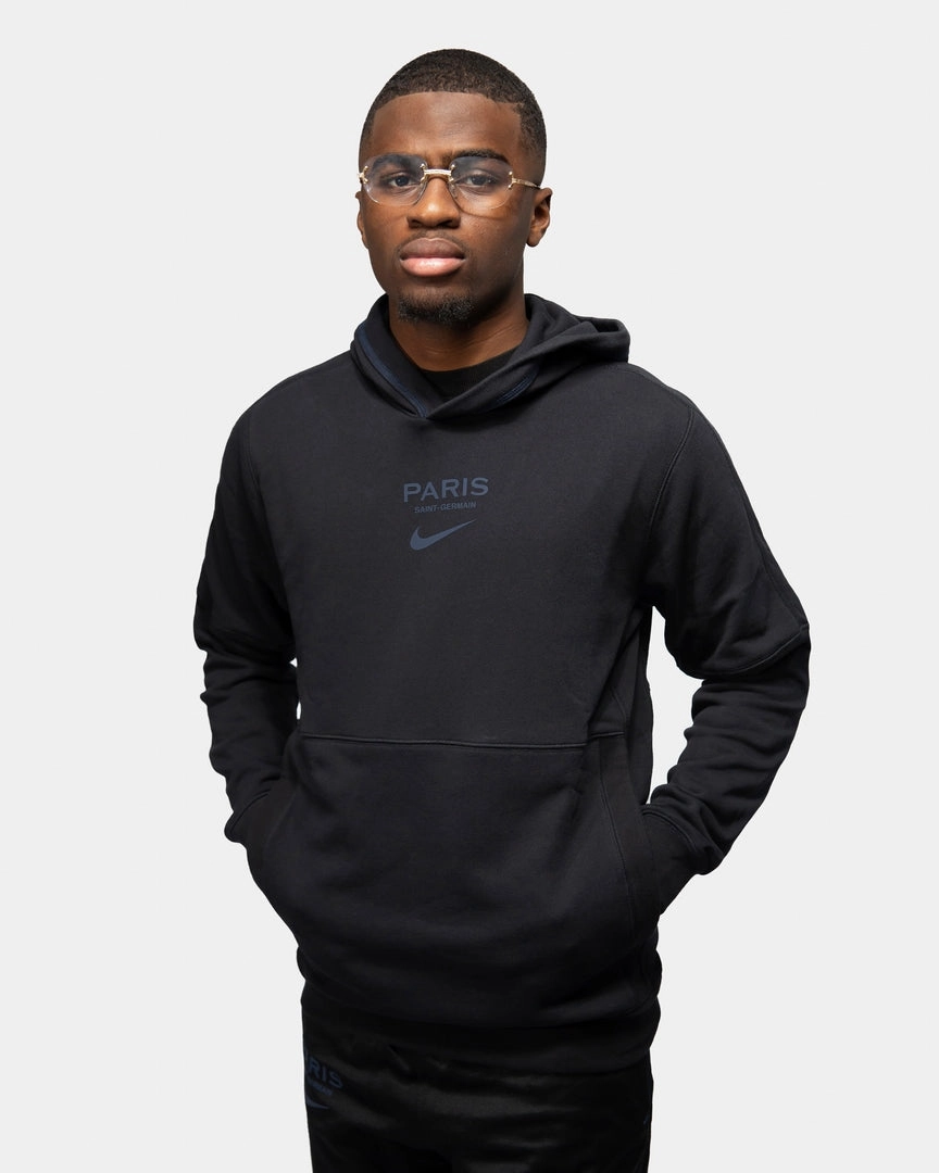 Sweat Capuche PSG Travel - Noir