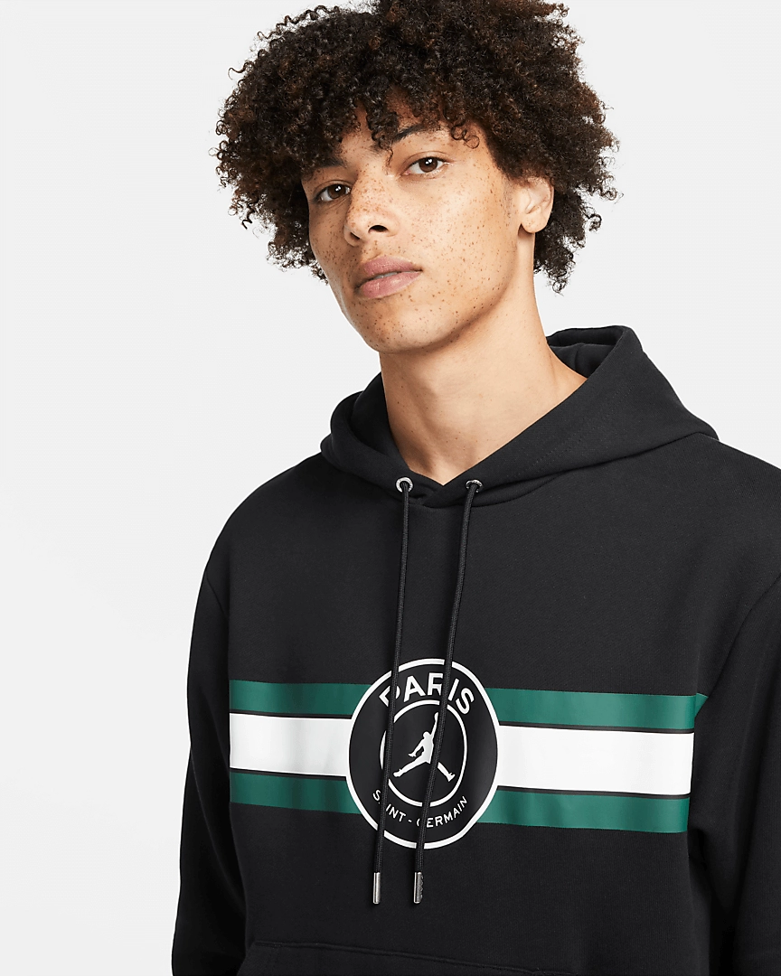 Sweat Capuche PSG X Jordan 2021/2022 - Noir/Vert/Blanc