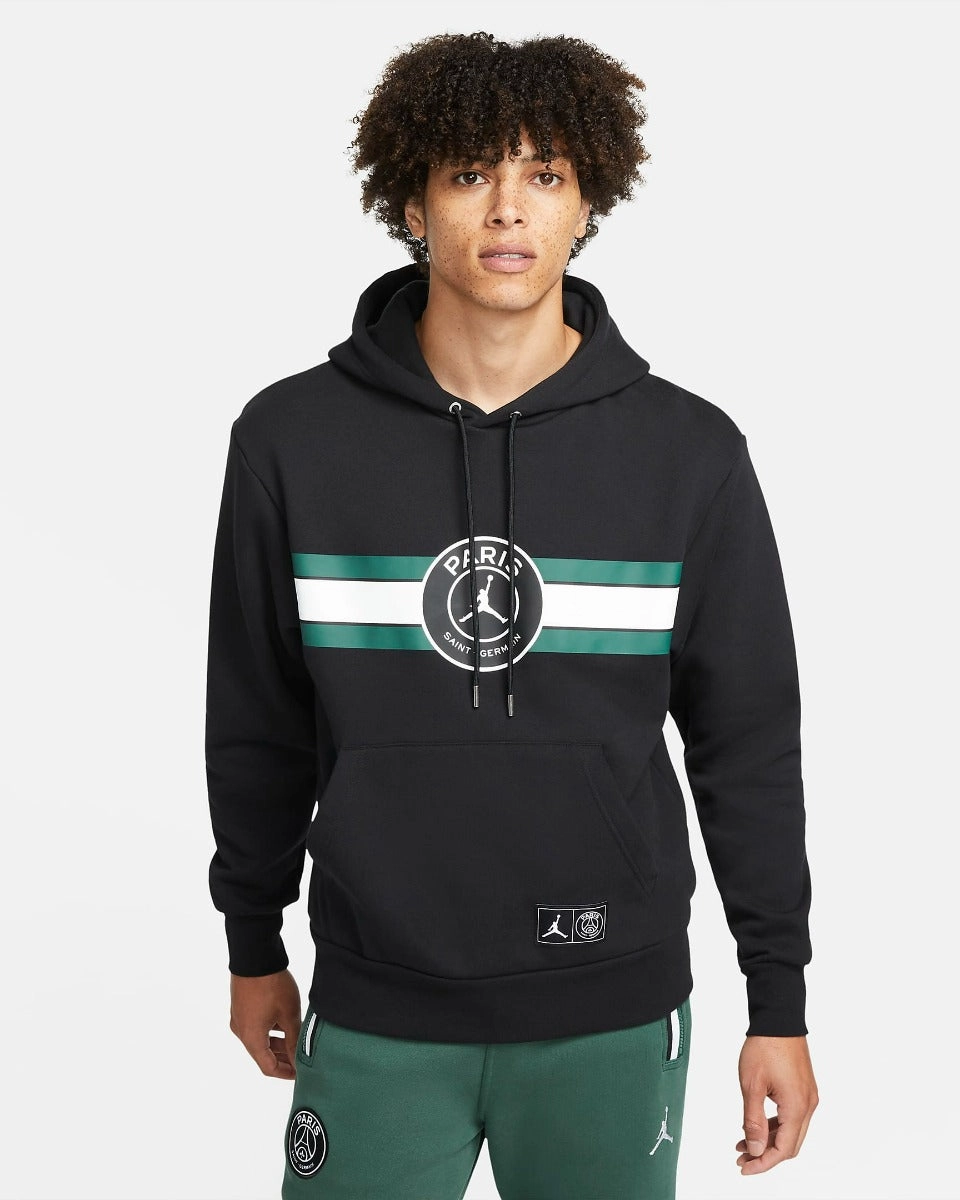 Sweat Capuche PSG X Jordan 2021/2022 - Noir/Vert/Blanc