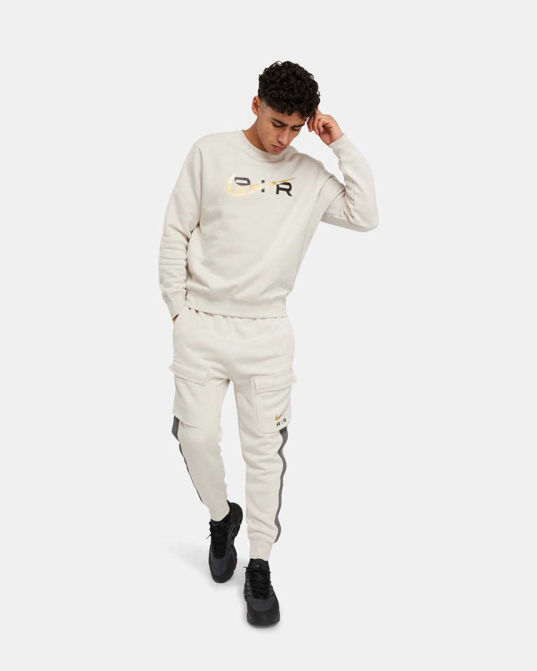Sweat Nike Air - Beige/Doré/Noir