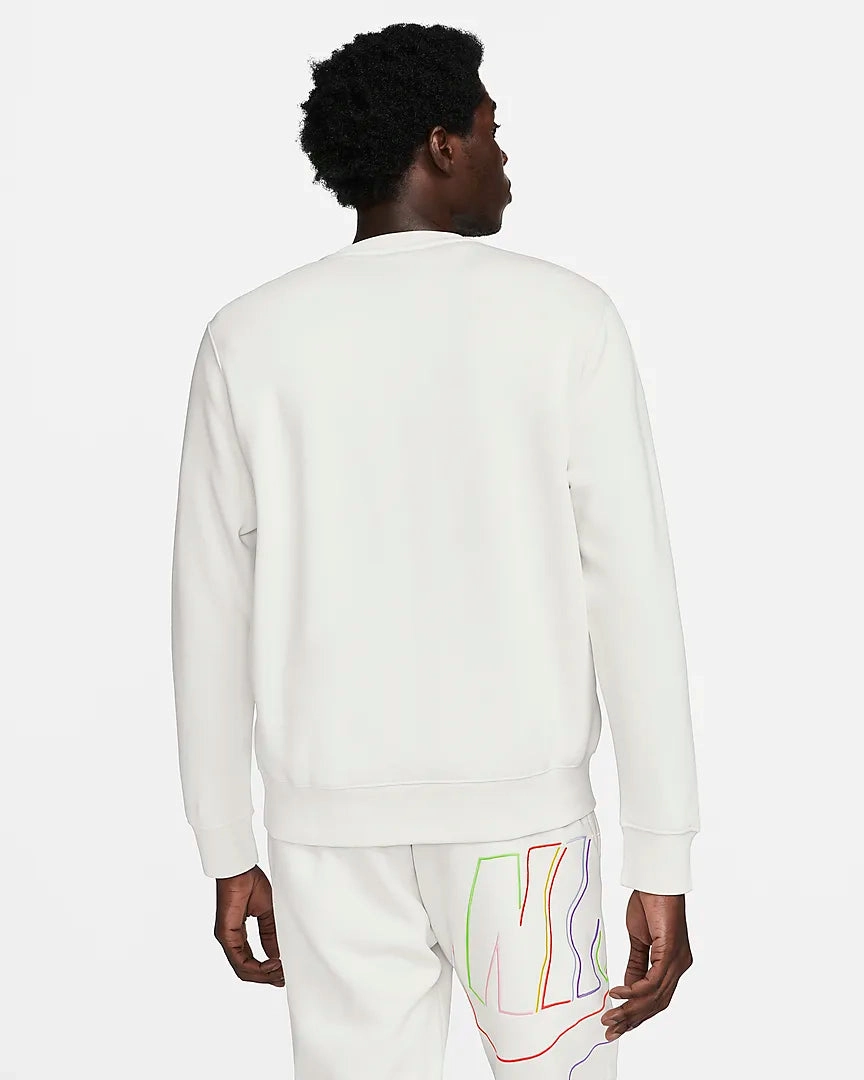 Sweat Nike Club Fleece   - Blanc/Vert/Jaune