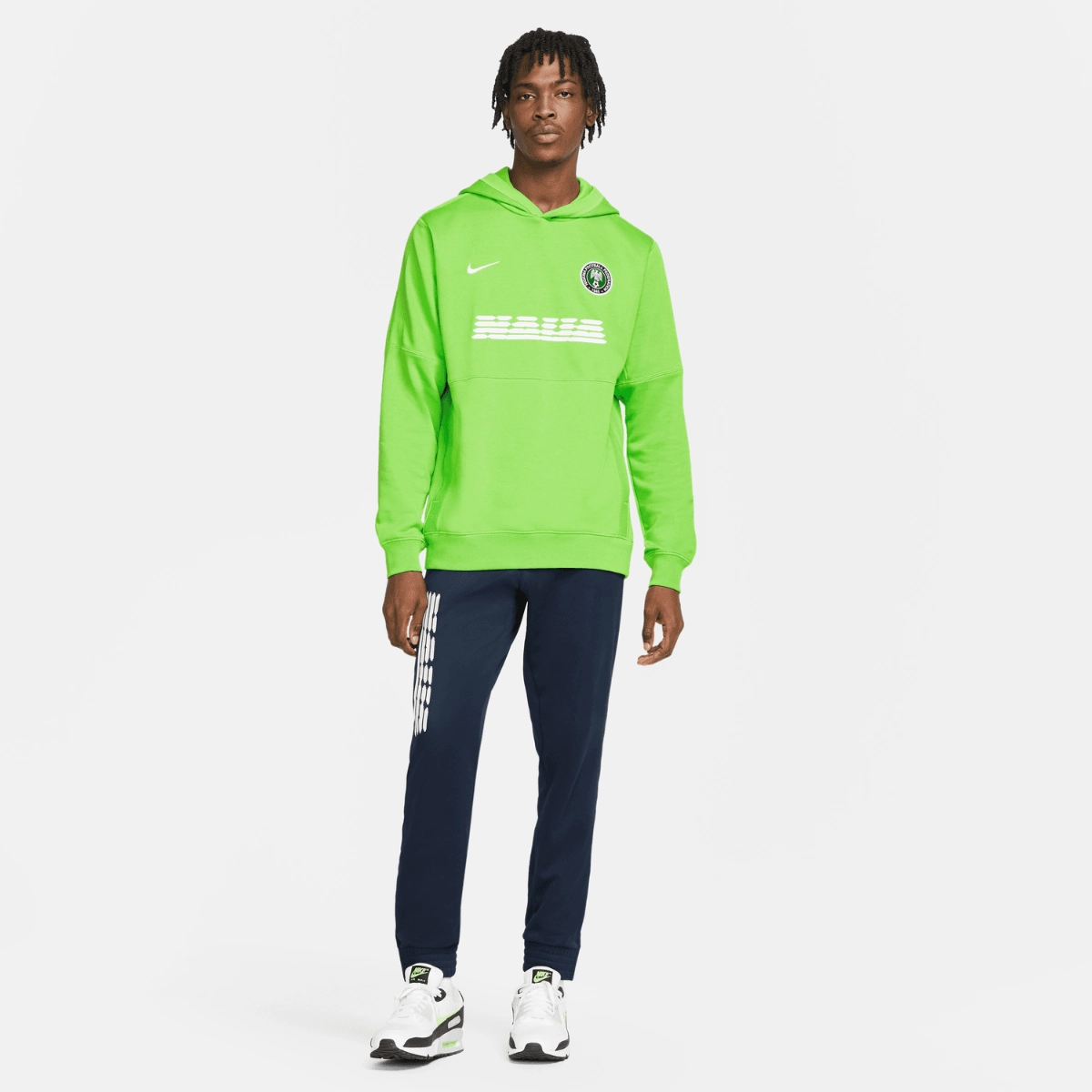 Sweat à Capuche Nigeria 2022 - Vert/Blanc