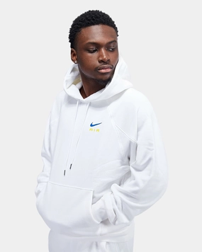 Sweat à capuche Nike Air - Blanc/Bleu/Jaune