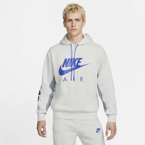 Sweat à capuche Nike Air Fleece - Gris/Bleu