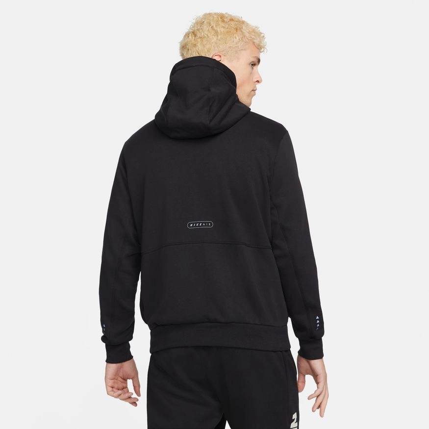 Sweat à capuche Nike Air Fleece - Noir/Blanc