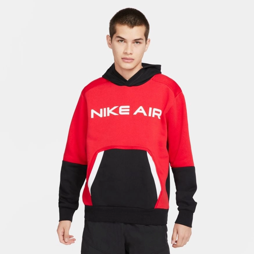 Sweat à capuche Nike Air Fleece - Rouge/Noir