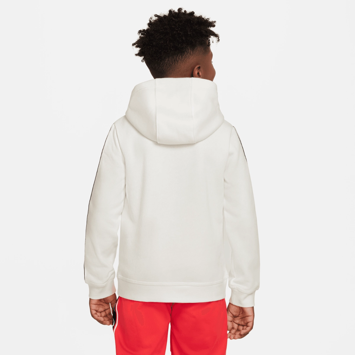 Sweat à Capuche Nike Repeat Junior - Beige/Noir/Rouge