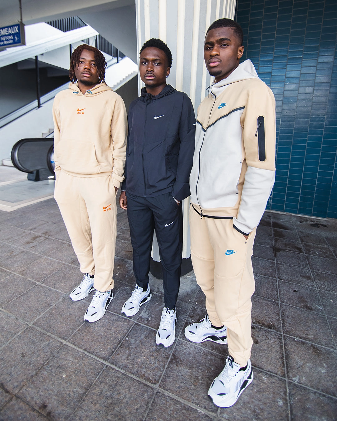 Sweat à capuche Nike Sportswear Air - Beige