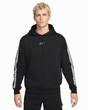 Sweat à capuche Nike Sportswear Fleece - Noir/Blanc