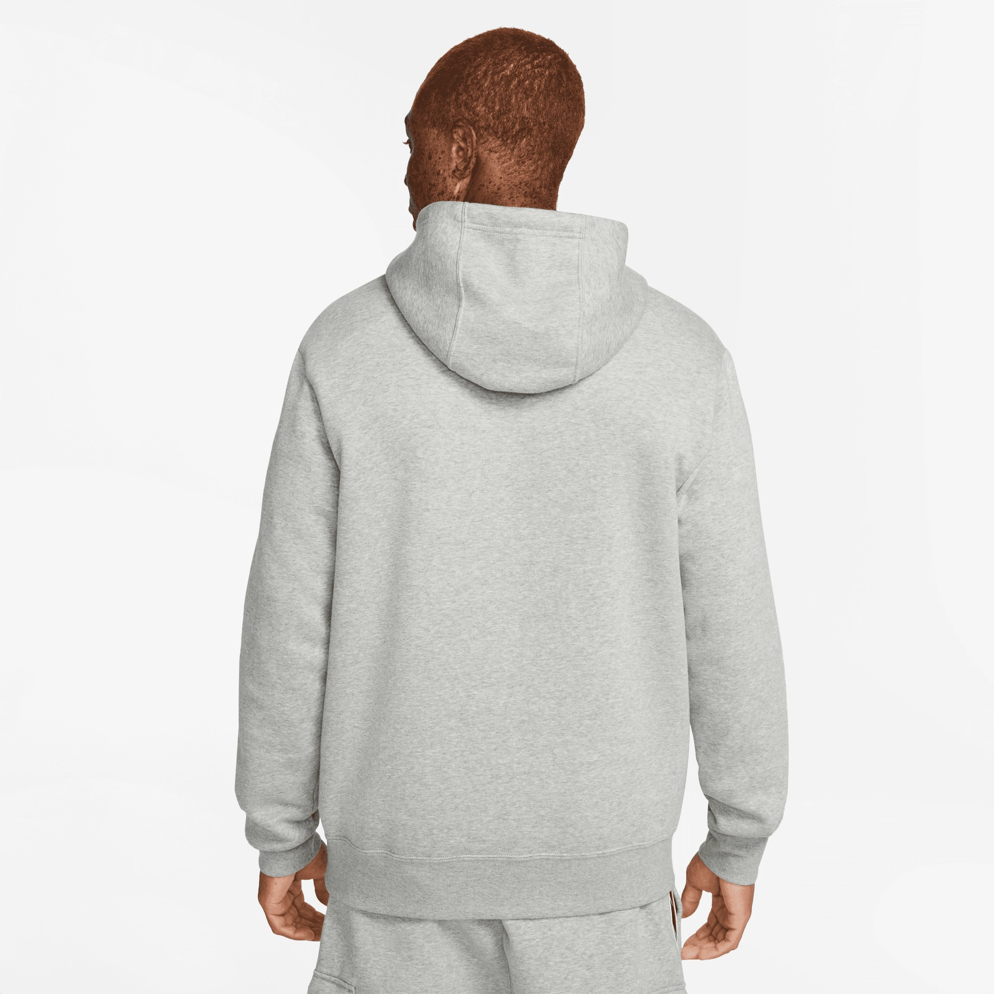 Sweat à capuche Nike Sportswear Repeat - Gris/Rouge