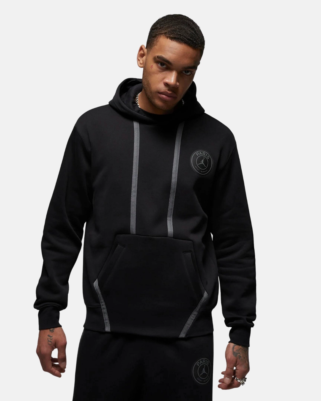 Sweat à capuche PSG Fleece  - Noir/Gris/Orange