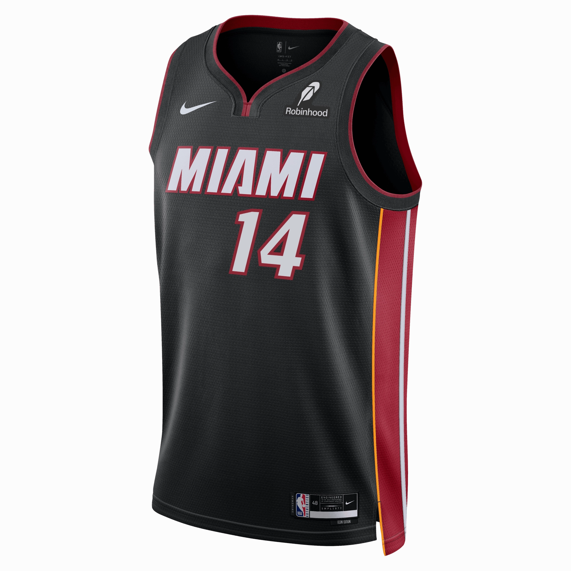 Tyler Herro Nike Icon Black Youth Swingman Jersey