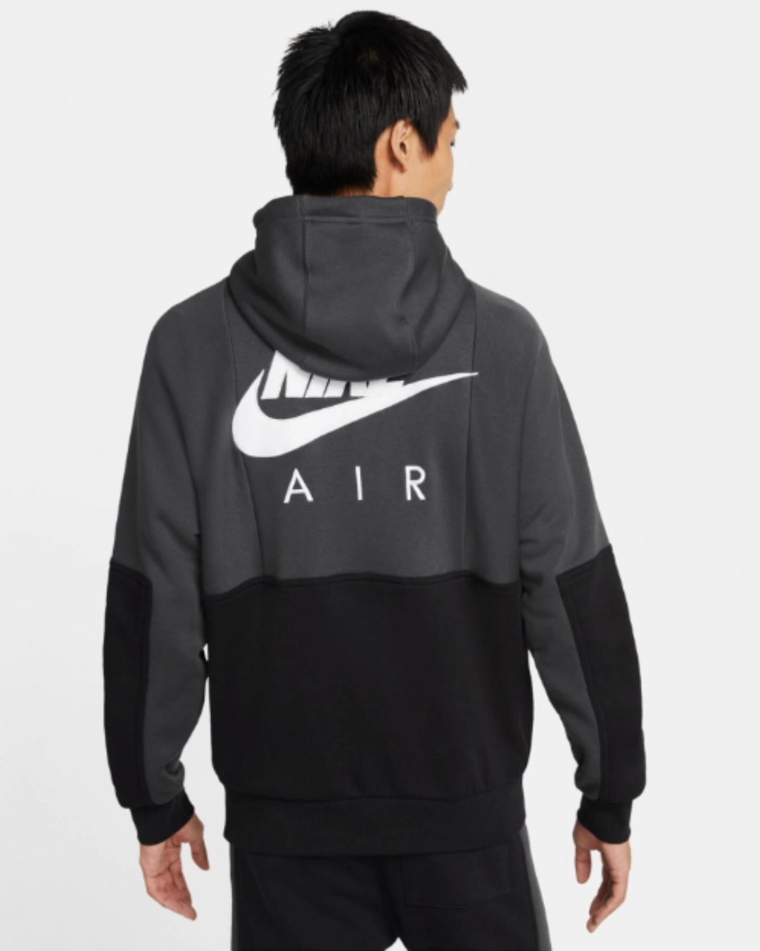Veste capuche Nike Air fleece - Noir/Blanc