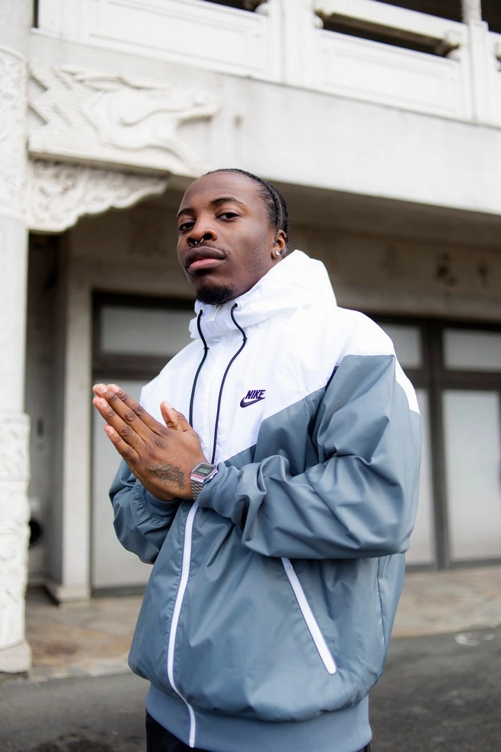 Veste Coupe - Vent Nike Sportswear Windrunner - Gris/Blanc