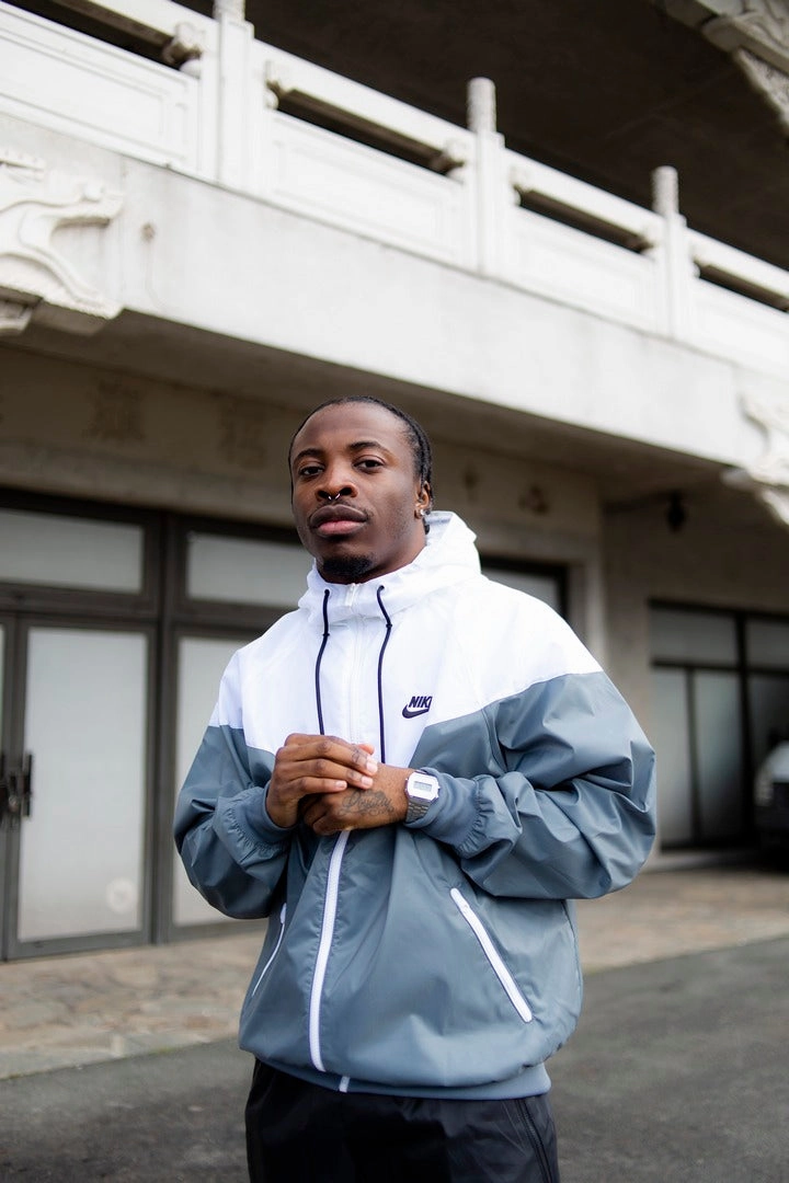 Veste Coupe - Vent Nike Sportswear Windrunner - Gris/Blanc