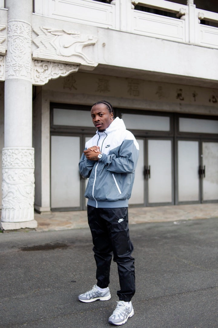 Veste Coupe - Vent Nike Sportswear Windrunner - Gris/Blanc