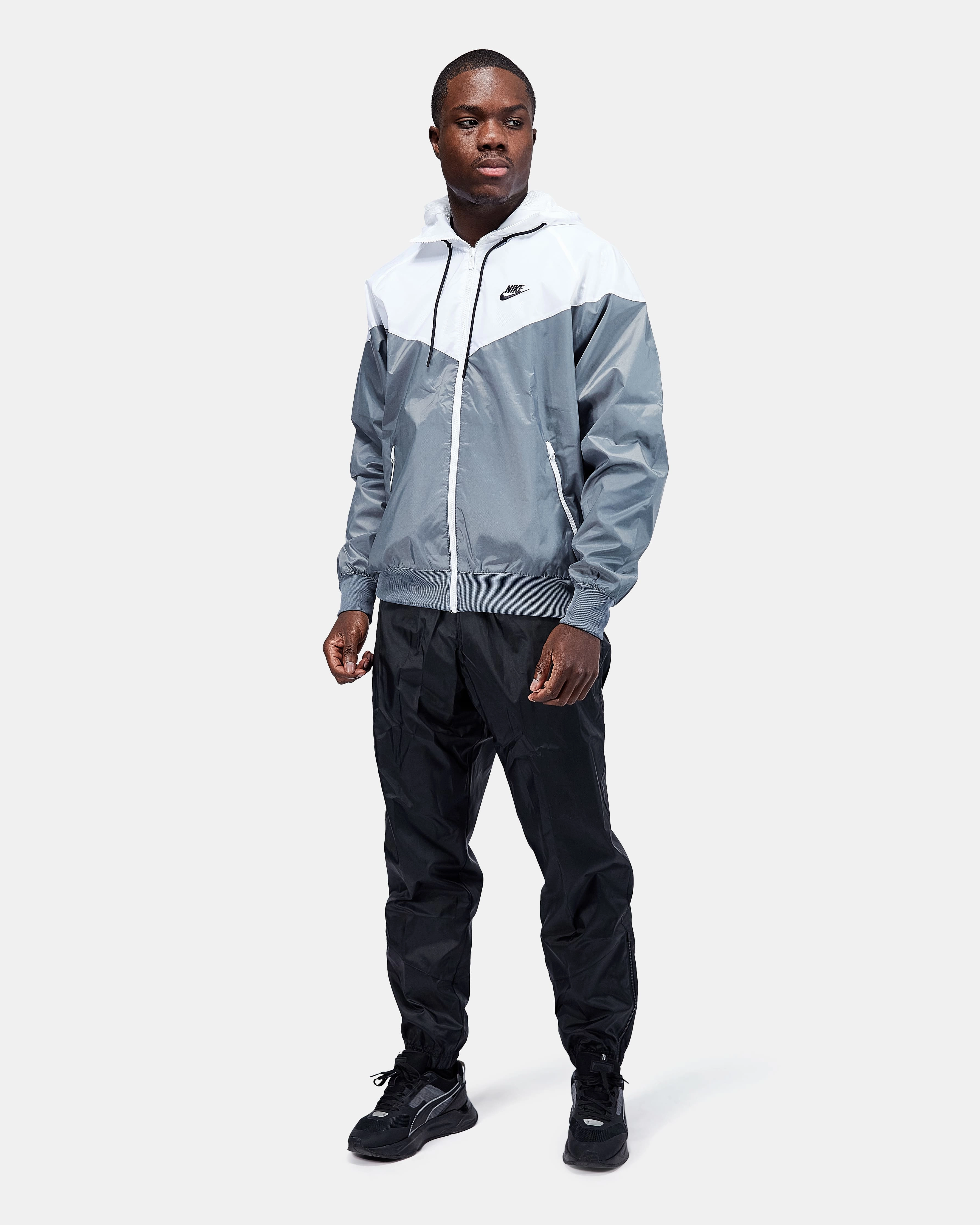 Veste Coupe - Vent Nike Sportswear Windrunner - Gris/Blanc