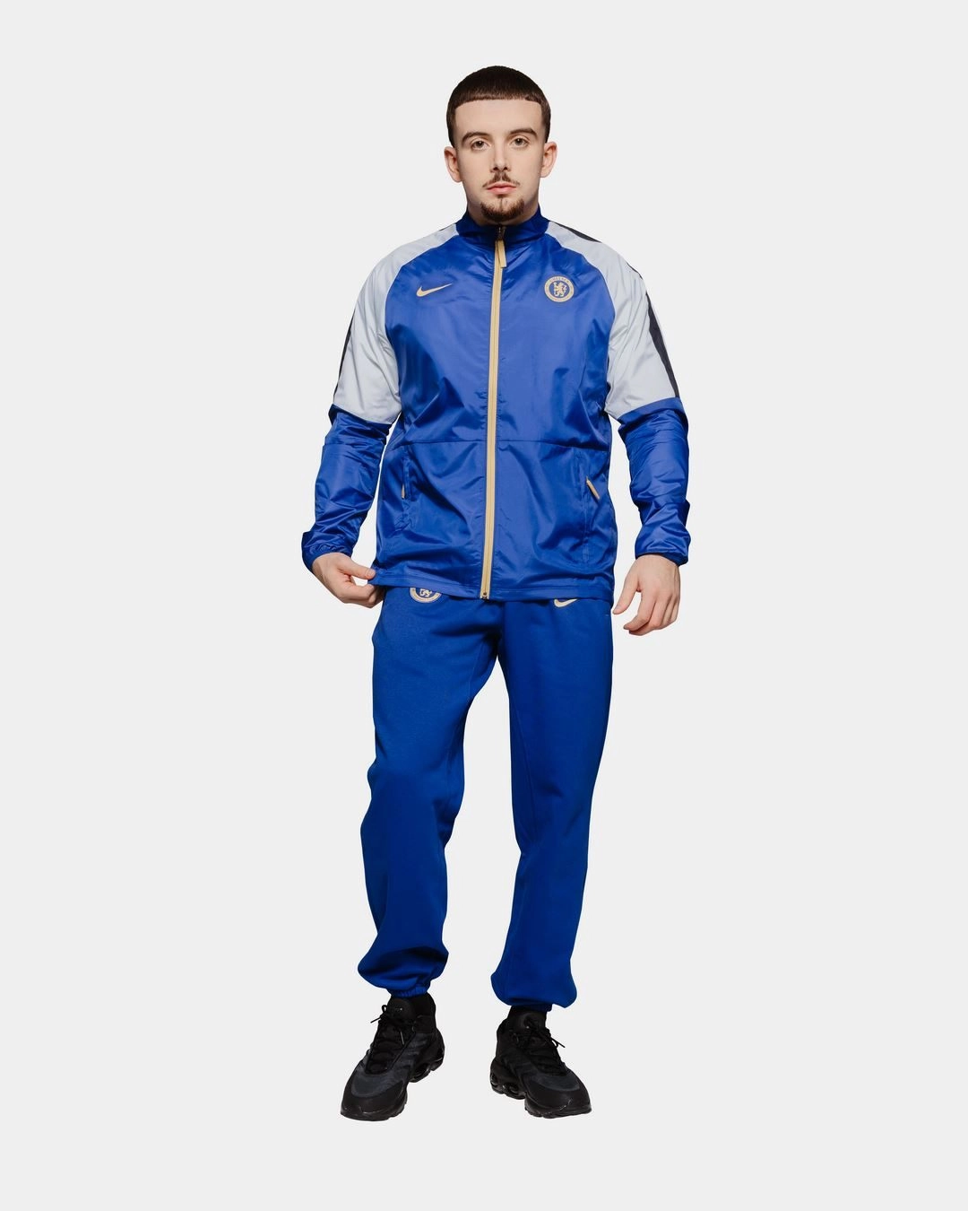 Veste Coupe-Vent Chelsea  - Bleu/Blanc/Doré