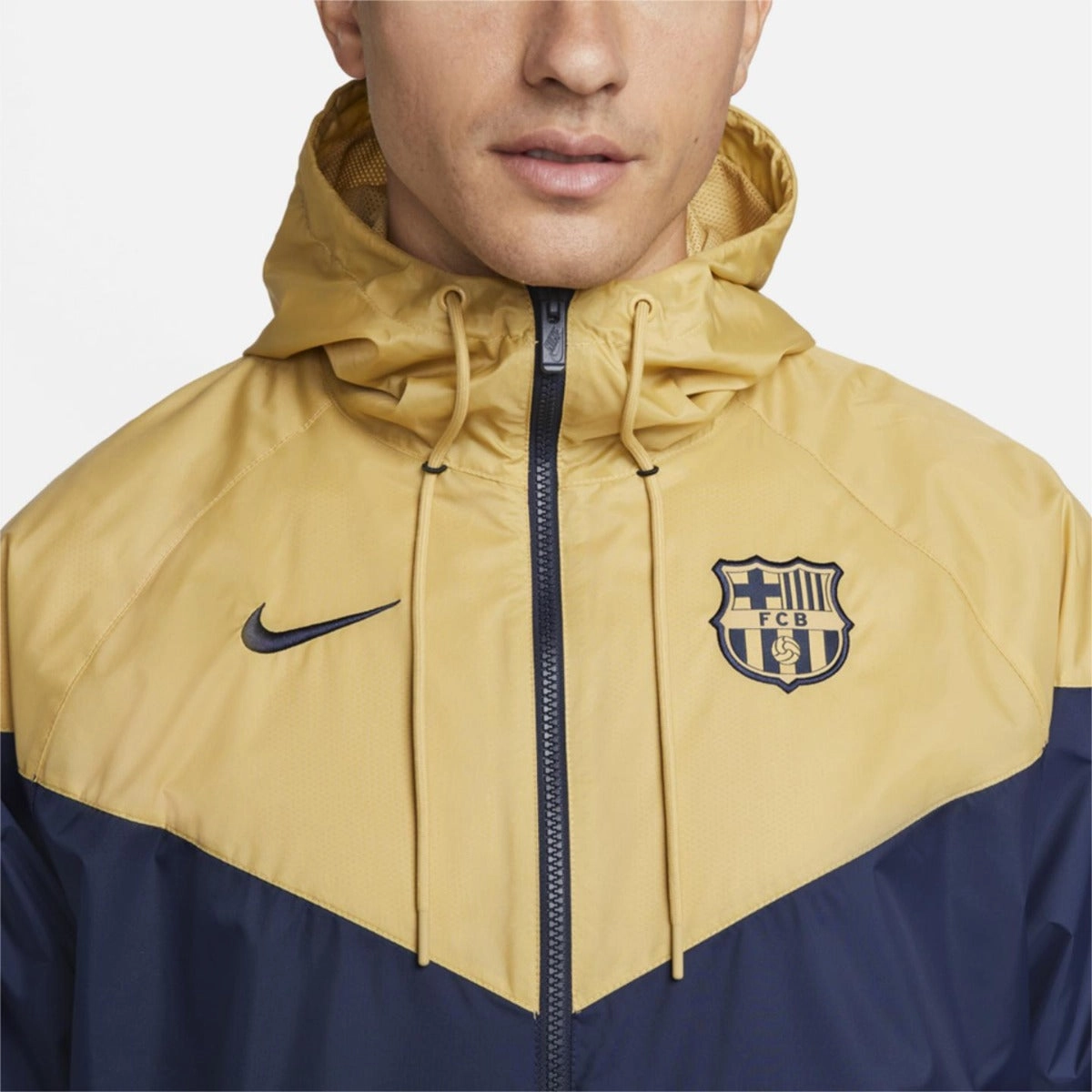 Veste Coupe-Vent FC Barcelone 2022/2023 - Bleu/Or