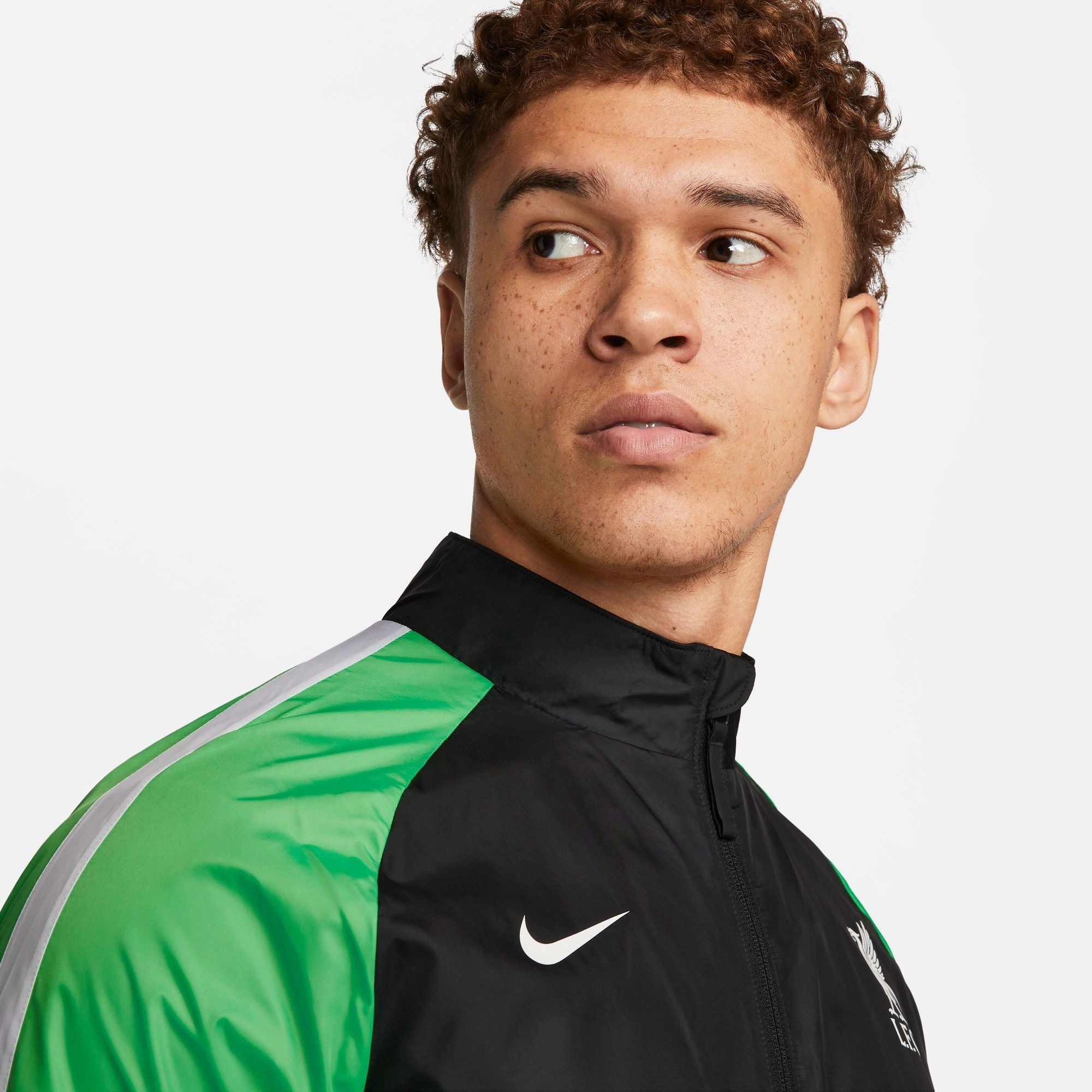 Veste Coupe-Vent Liverpool  - Noir/Vert/Blanc