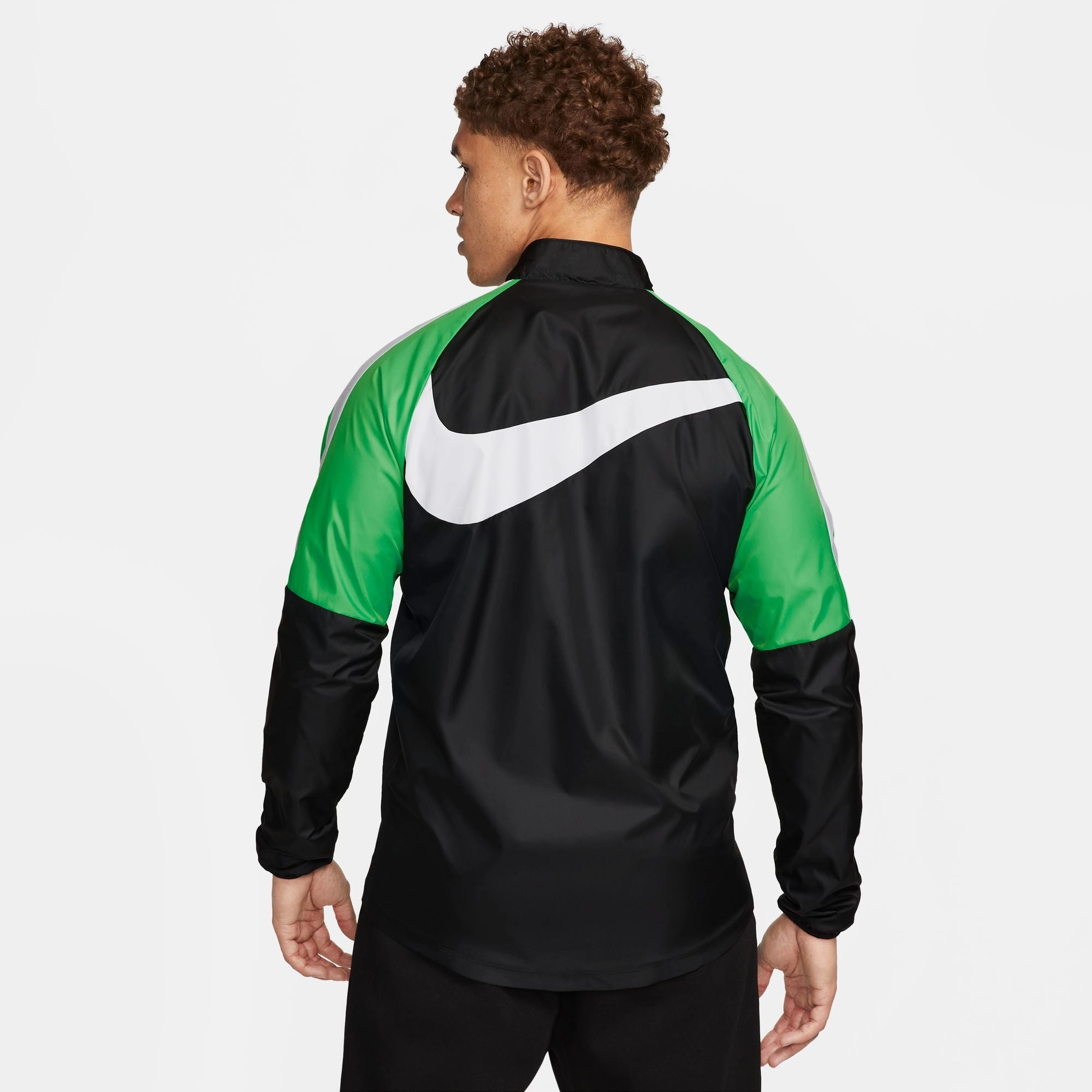Veste Coupe-Vent Liverpool  - Noir/Vert/Blanc
