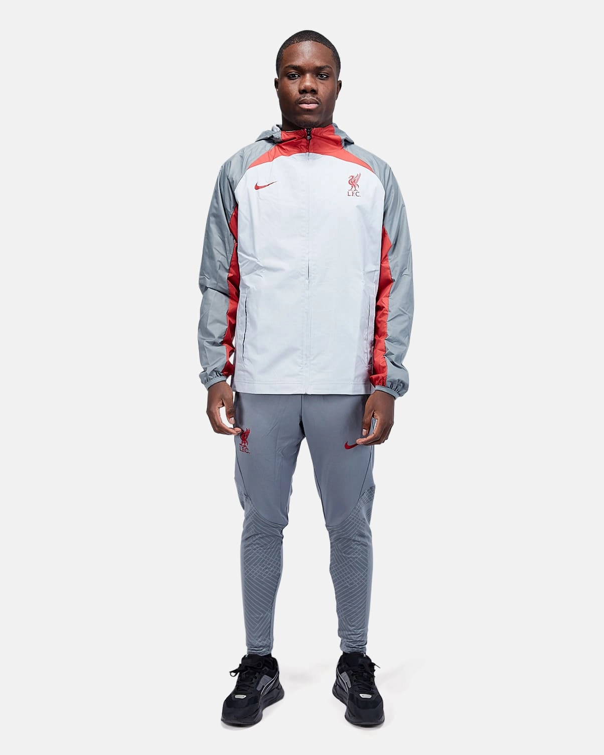 Veste Coupe-Vent Liverpool AWF 2022/2023 - Gris/Rouge