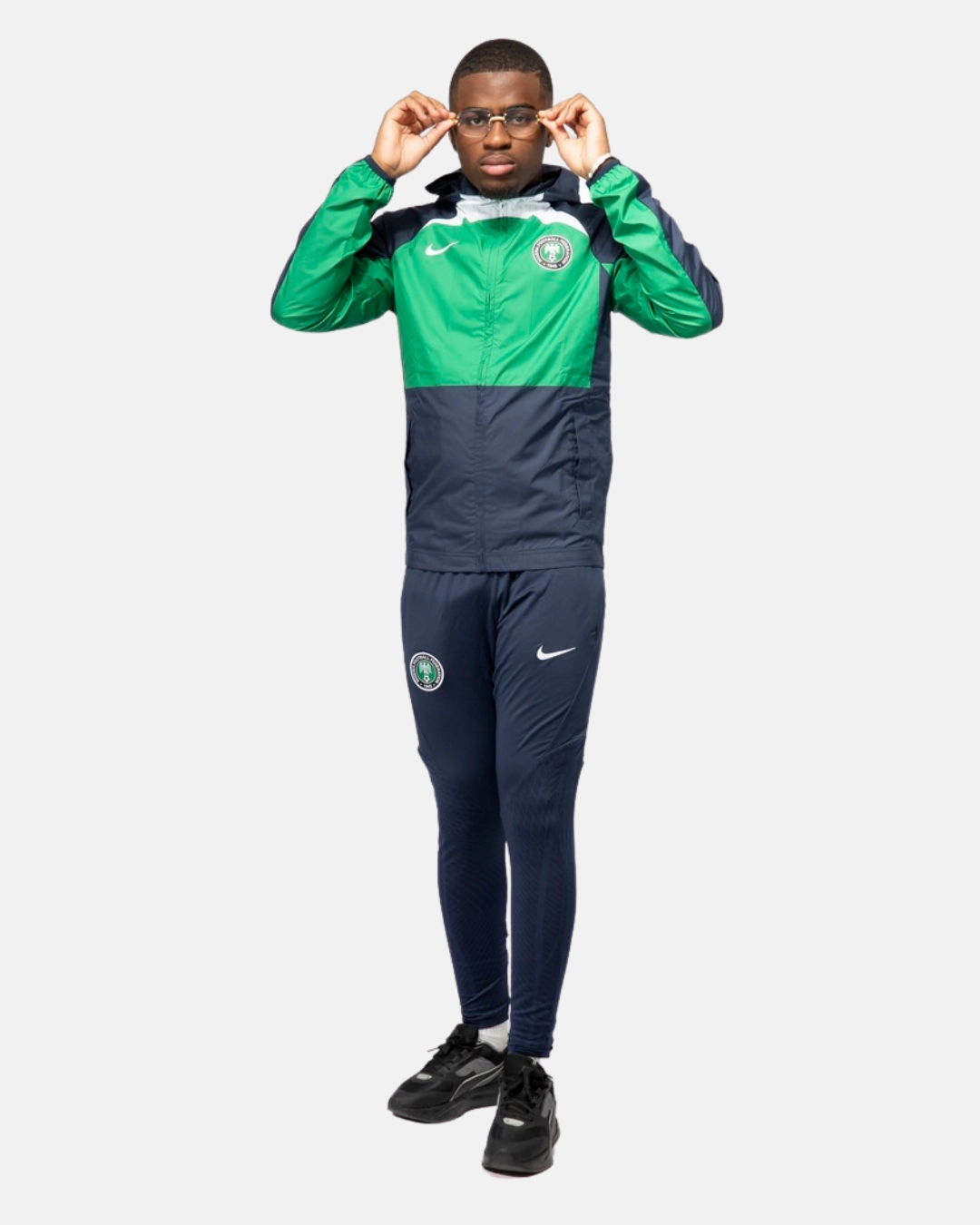 Veste Coupe-Vent Nigeria 2022 - Vert/Bleu/Blanc