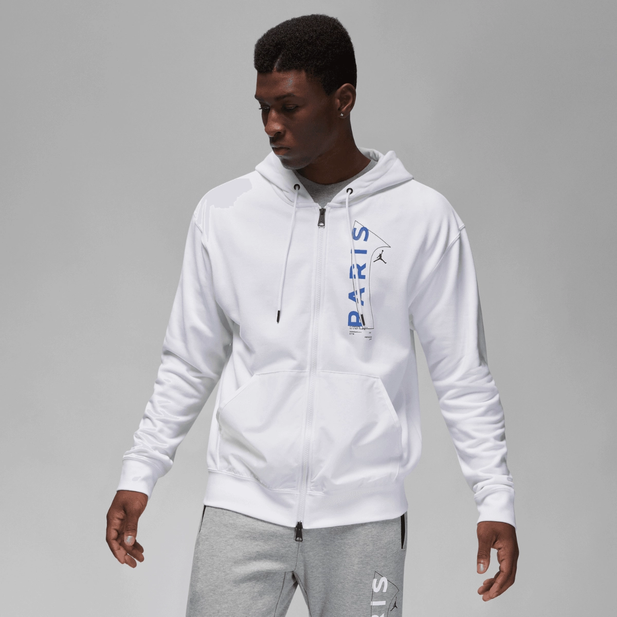 Veste d'entrainement PSG x Jordan  2022/2023 - Blanc/Bleu