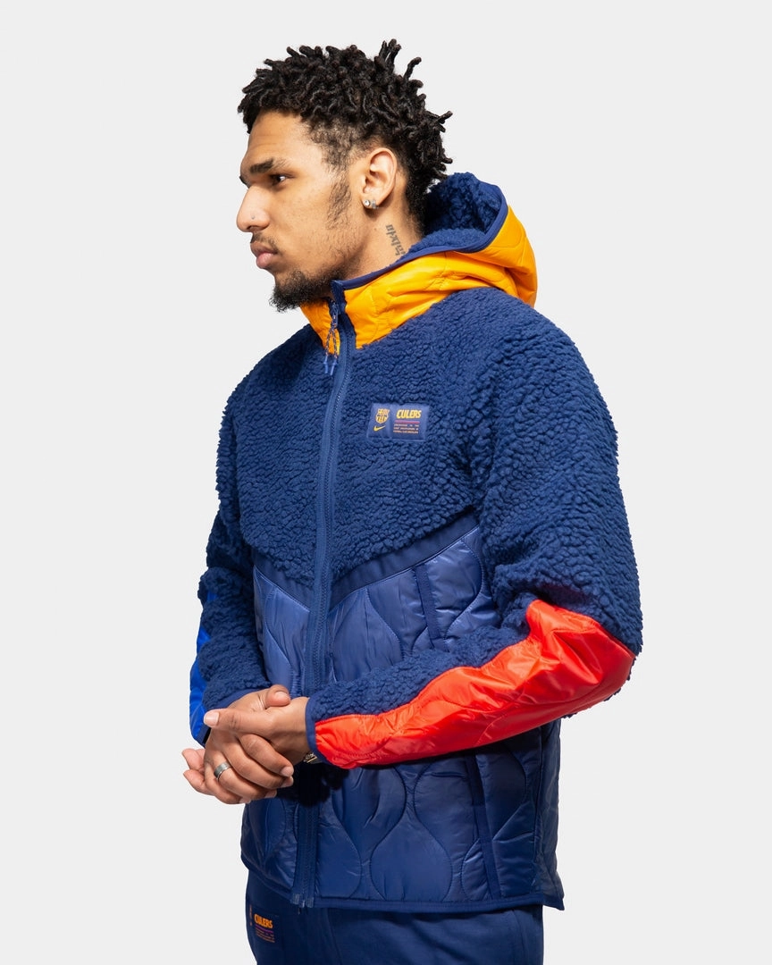 Veste FC Barcelone  2021/2022 - Bleu/Rouge/Jaune