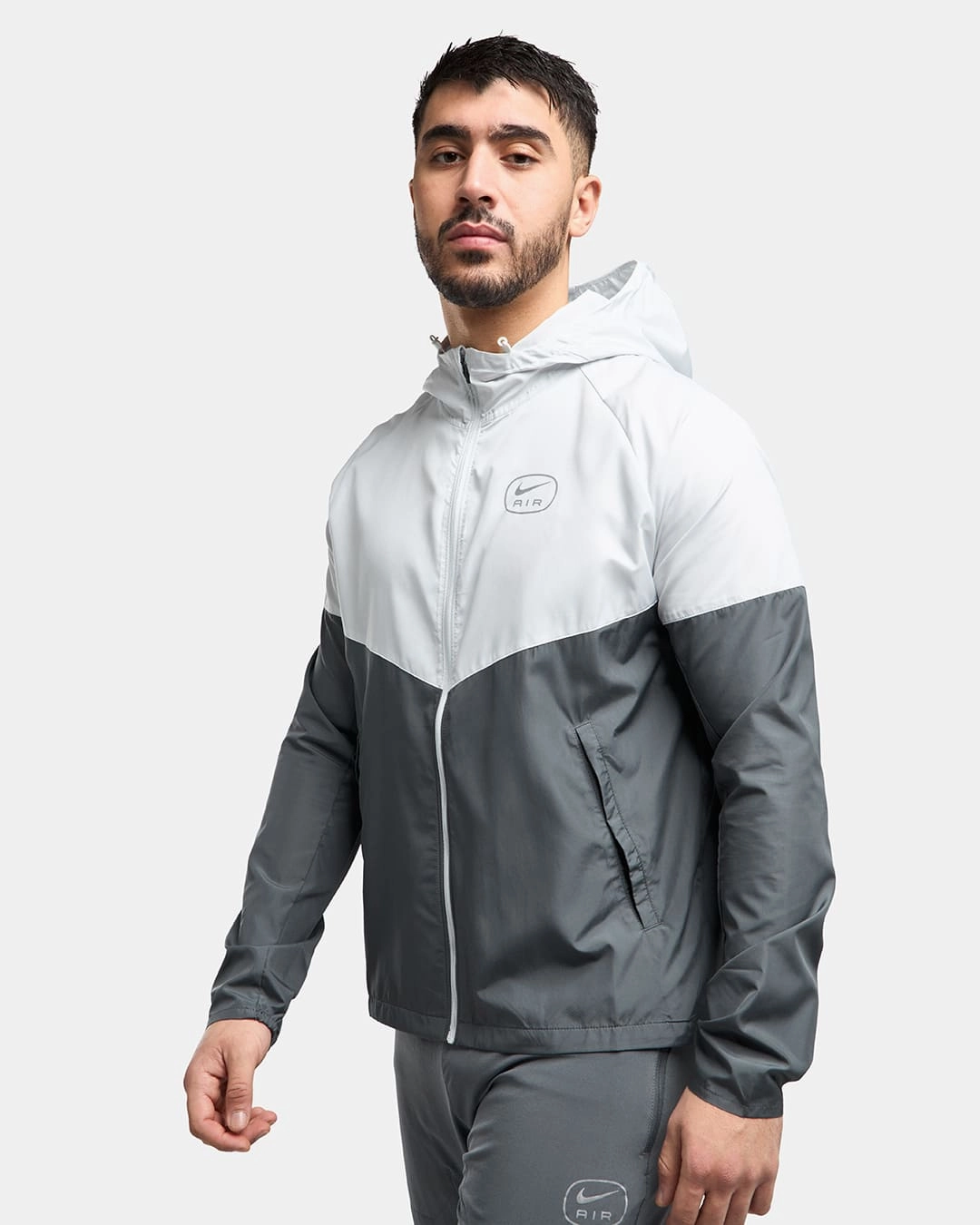 Veste Nike Air - Blanc/Gris/Bleu