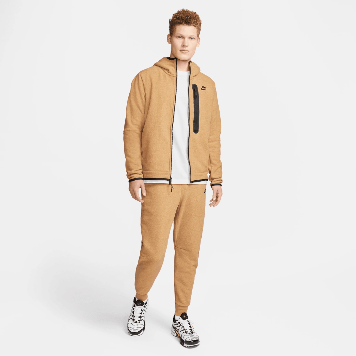 Veste Nike Sportswear Tech Fleece - Beige/Noir
