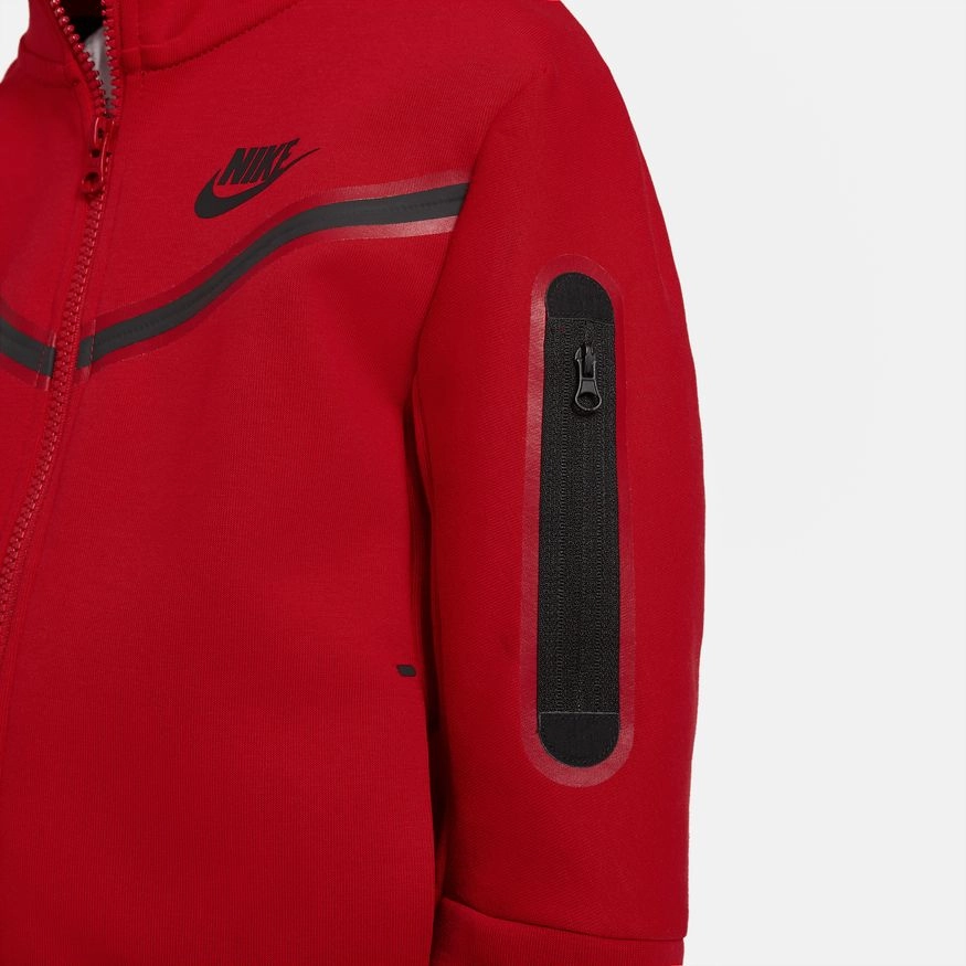 Veste Nike Tech Fleece Junior - Rouge/Noir